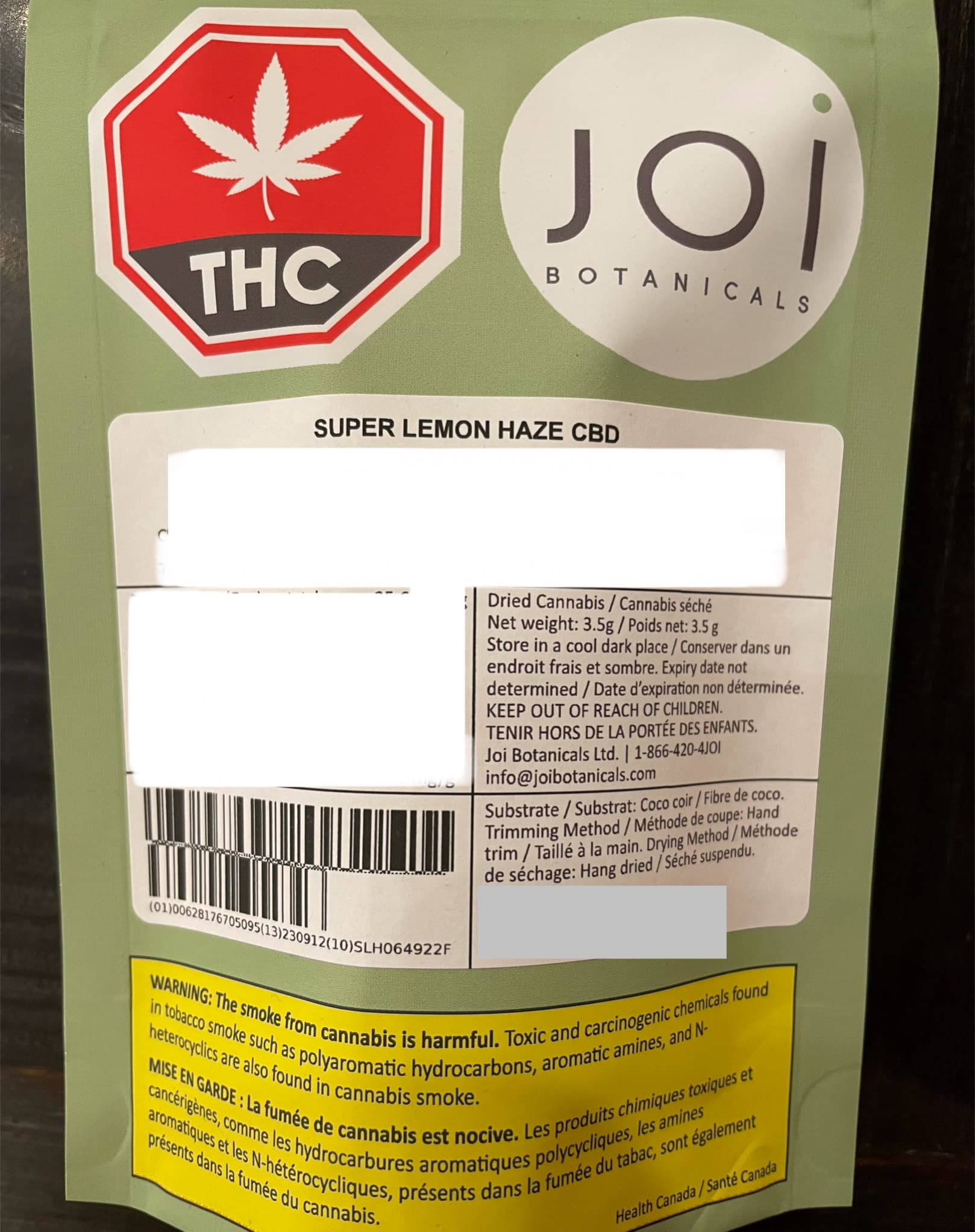 Joi Botanicals Super Lemon Haze CBD