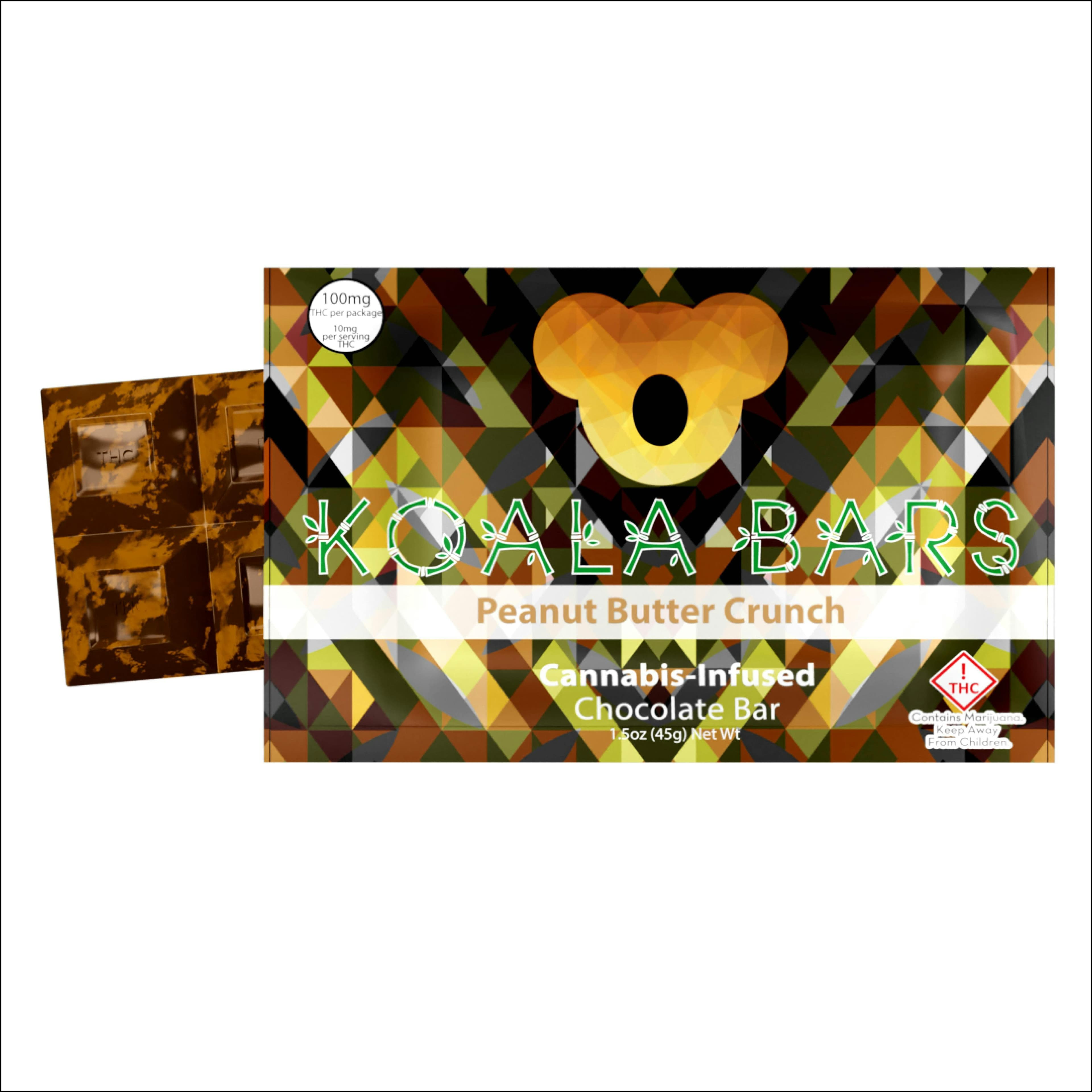 Koala Bars Koala Peanut Butter Crunch Chocolate Bar