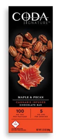 Coda Signature Maple & Pecan Chocolate Bar [20pk] (100mg THC)
