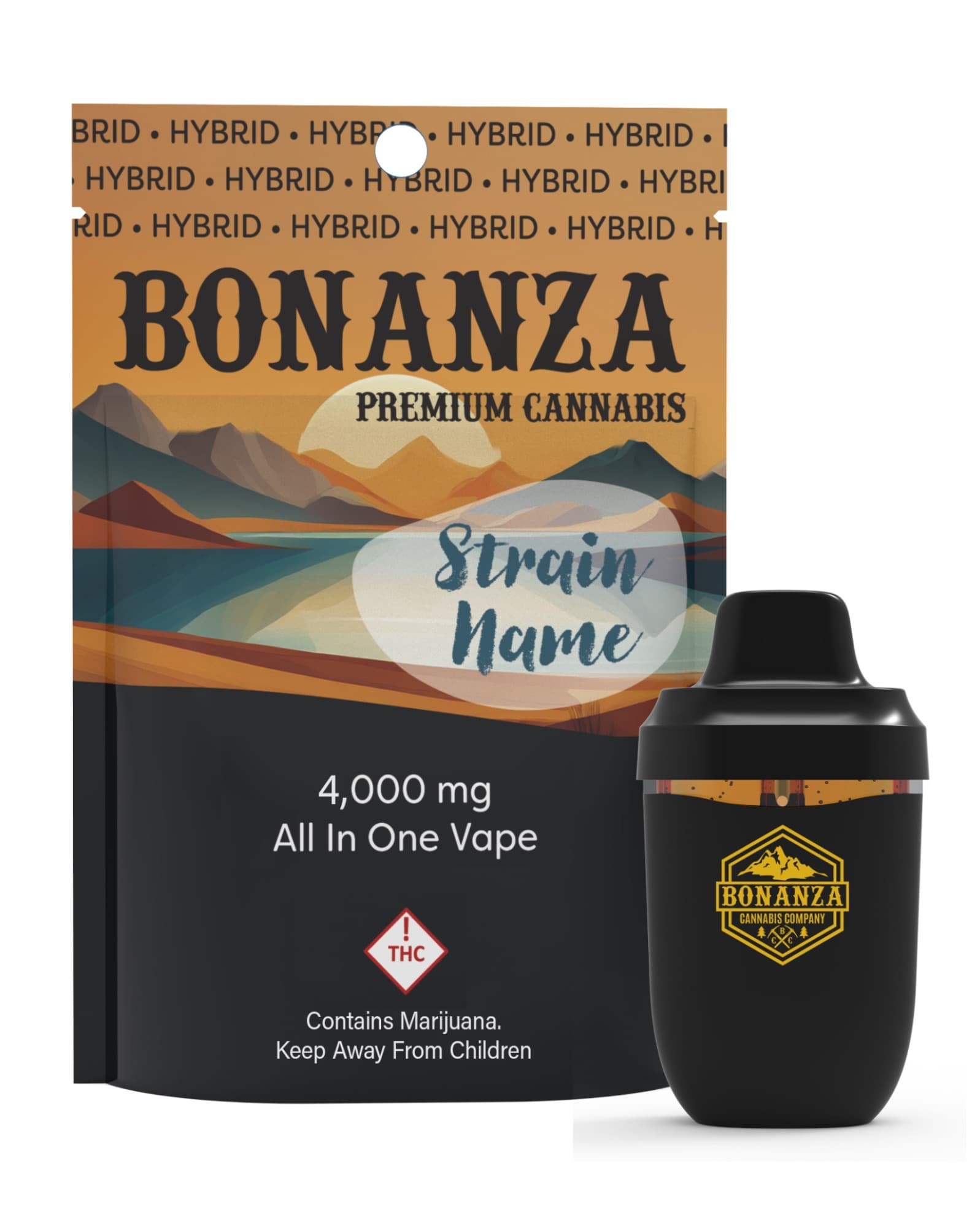 Bonanza Cannabis Blueberry Kush (I) - All-in-One - Bonanza