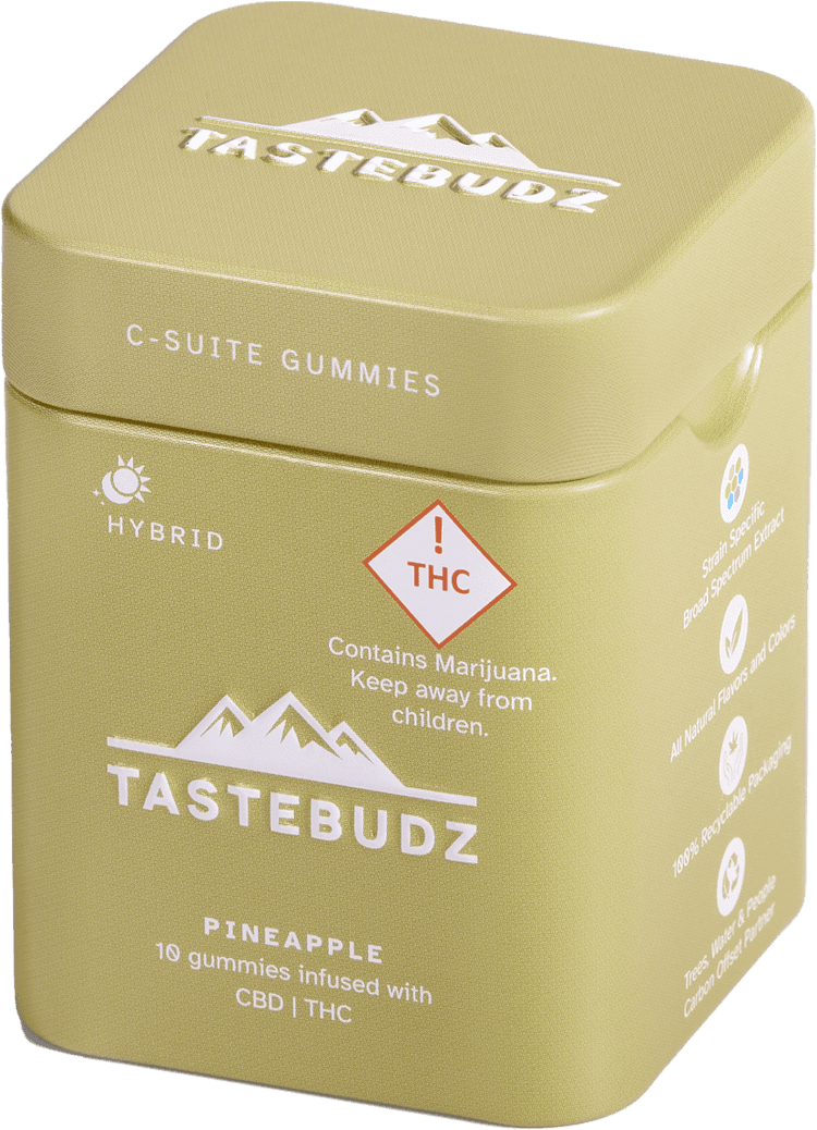 TasteBudz Rosin Gummies - Raspberry Lemonade (50:1) (CBD:THC)