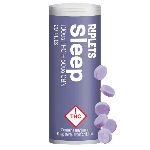 Ripple Deep Sleep Riplets [20pk] (100mg THC/50mg CBN/300mg CBD/100mg CBC) Edibles