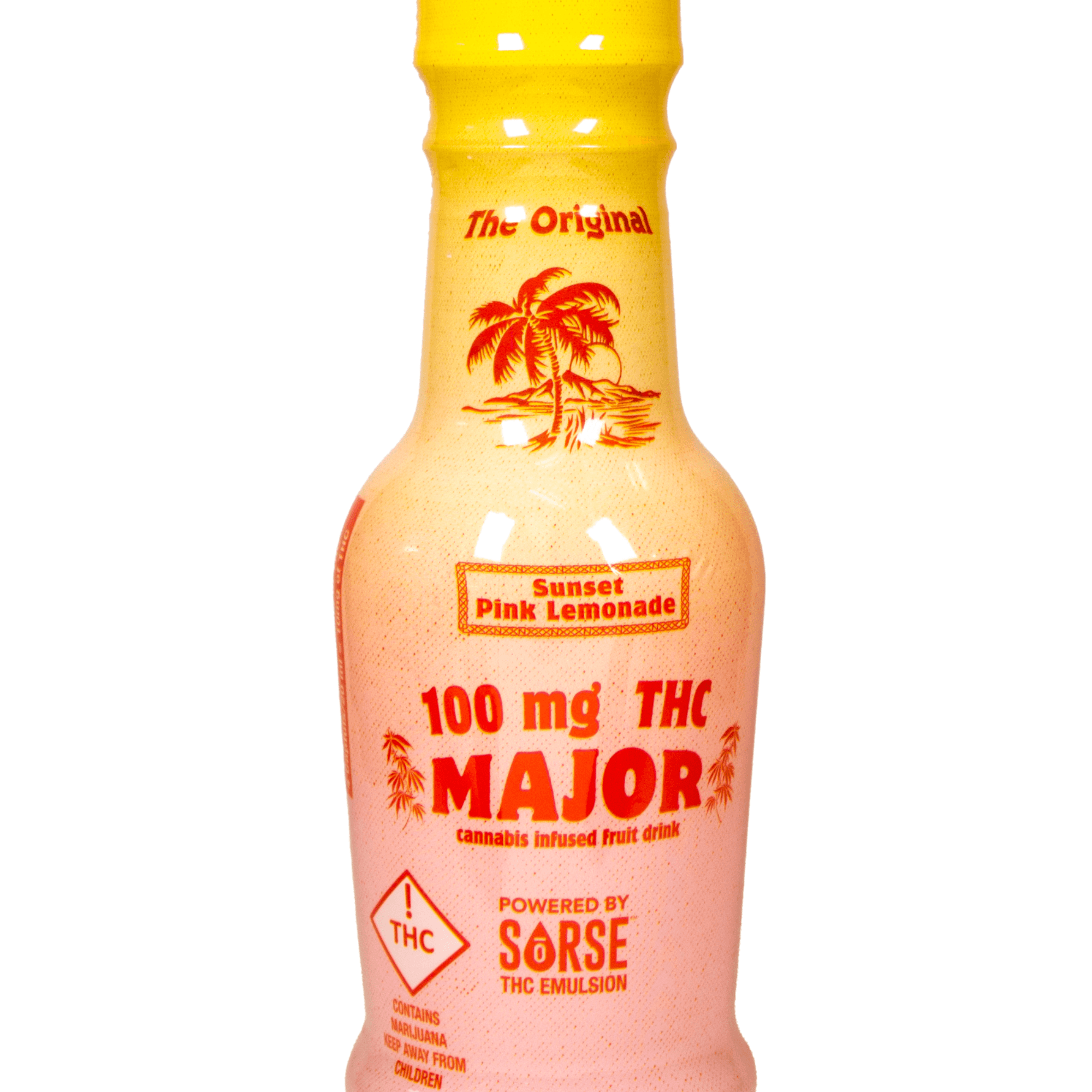 MAJOR Sunset Pink Lemonade (H) - 100mg Drink - Major