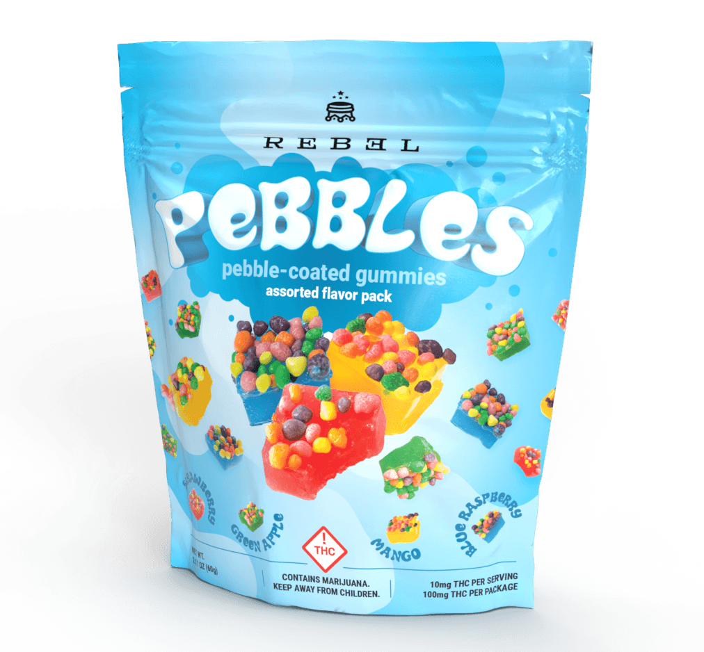 Rebel Edibles Pebble Coated Multi Flavored (I) 100mg