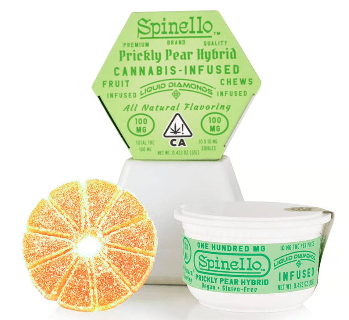 Spinello Prickly Pear-(S)-Scored Rosin Gummies-100mg-Spinello