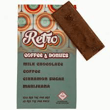 RETRO Retro - Coffee & Donuts Chocolate Bar - 100mg