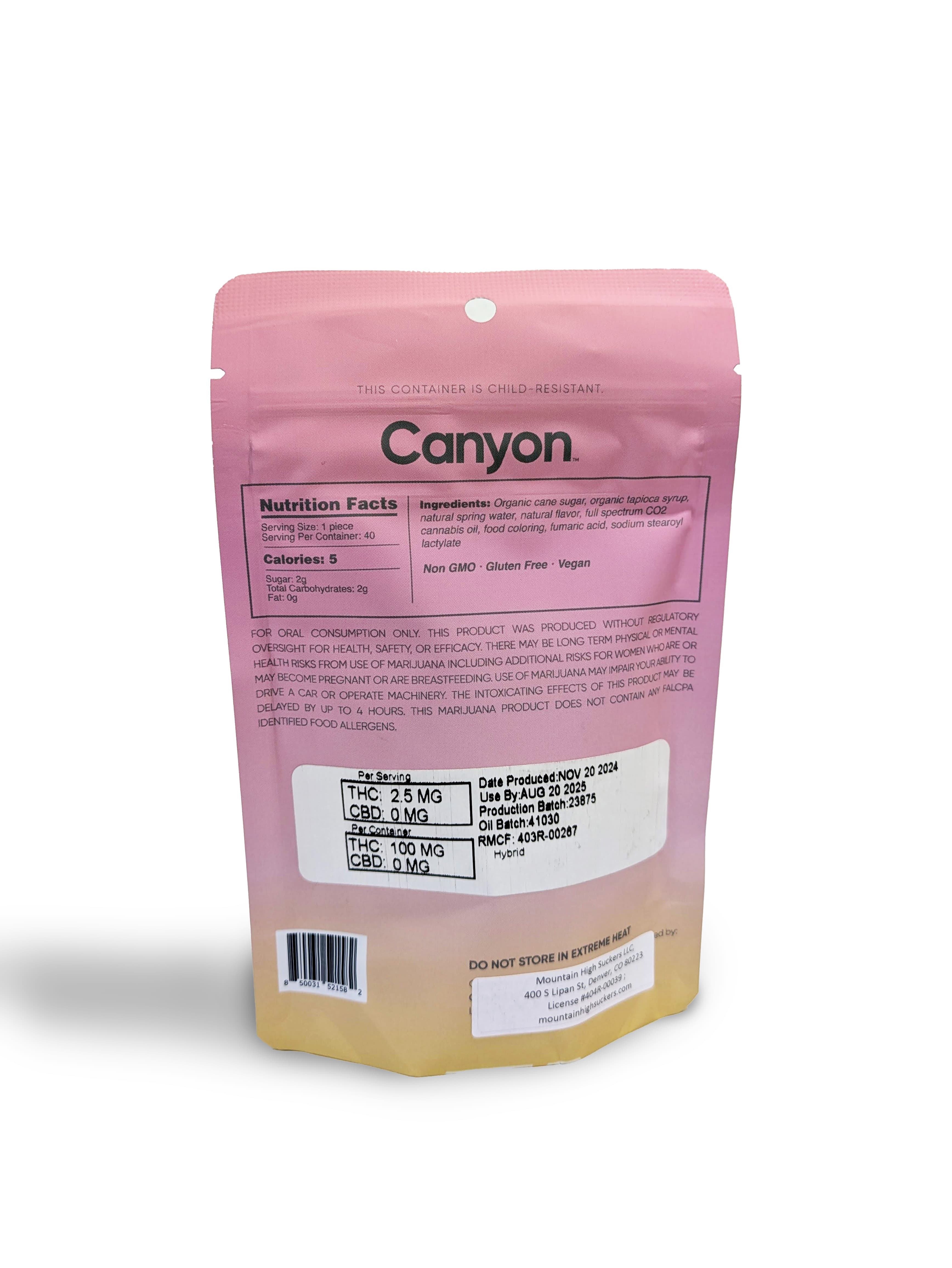 Canyon Endless Summer - H - 100mg Suck Its - Canyon