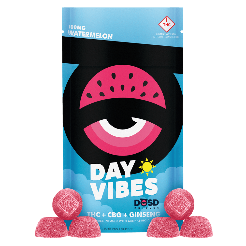DŌSD Edibles DAY VIBES Watermelon CBG Nano Bites + Ginseng | 100mg