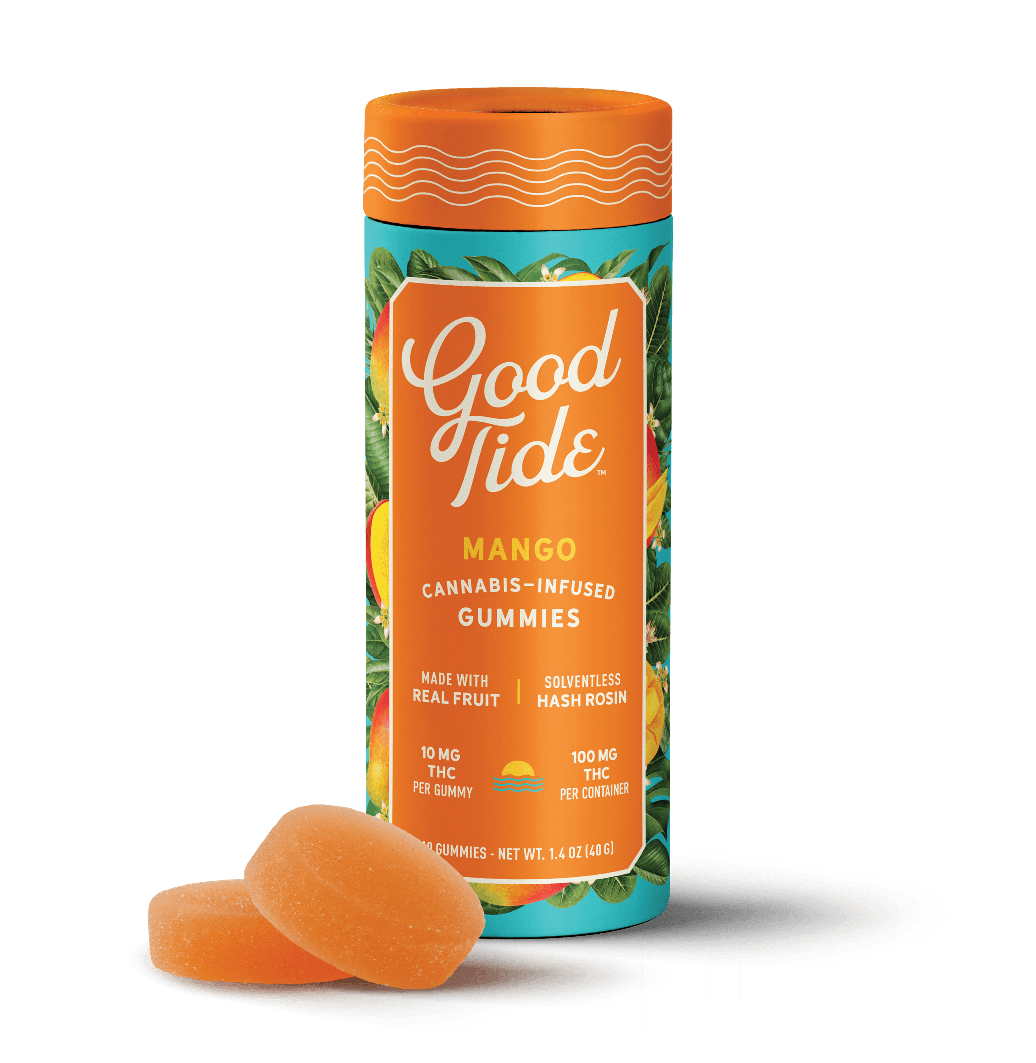 Good Tide Mango Rosin Gummies 10x10mg 100mg