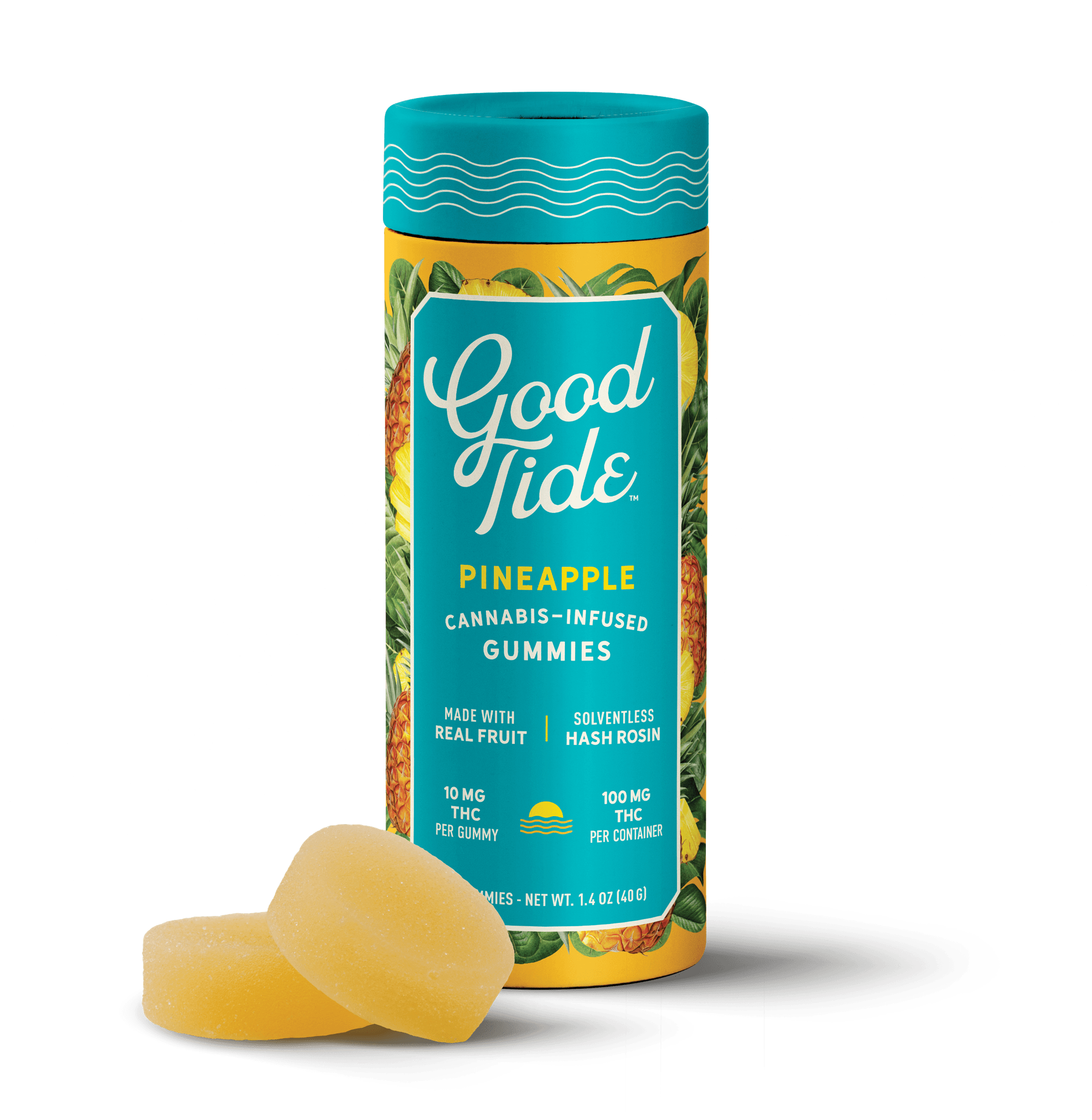 Good Tide Pineapple Rosin Gummies 10x10mg 100mg