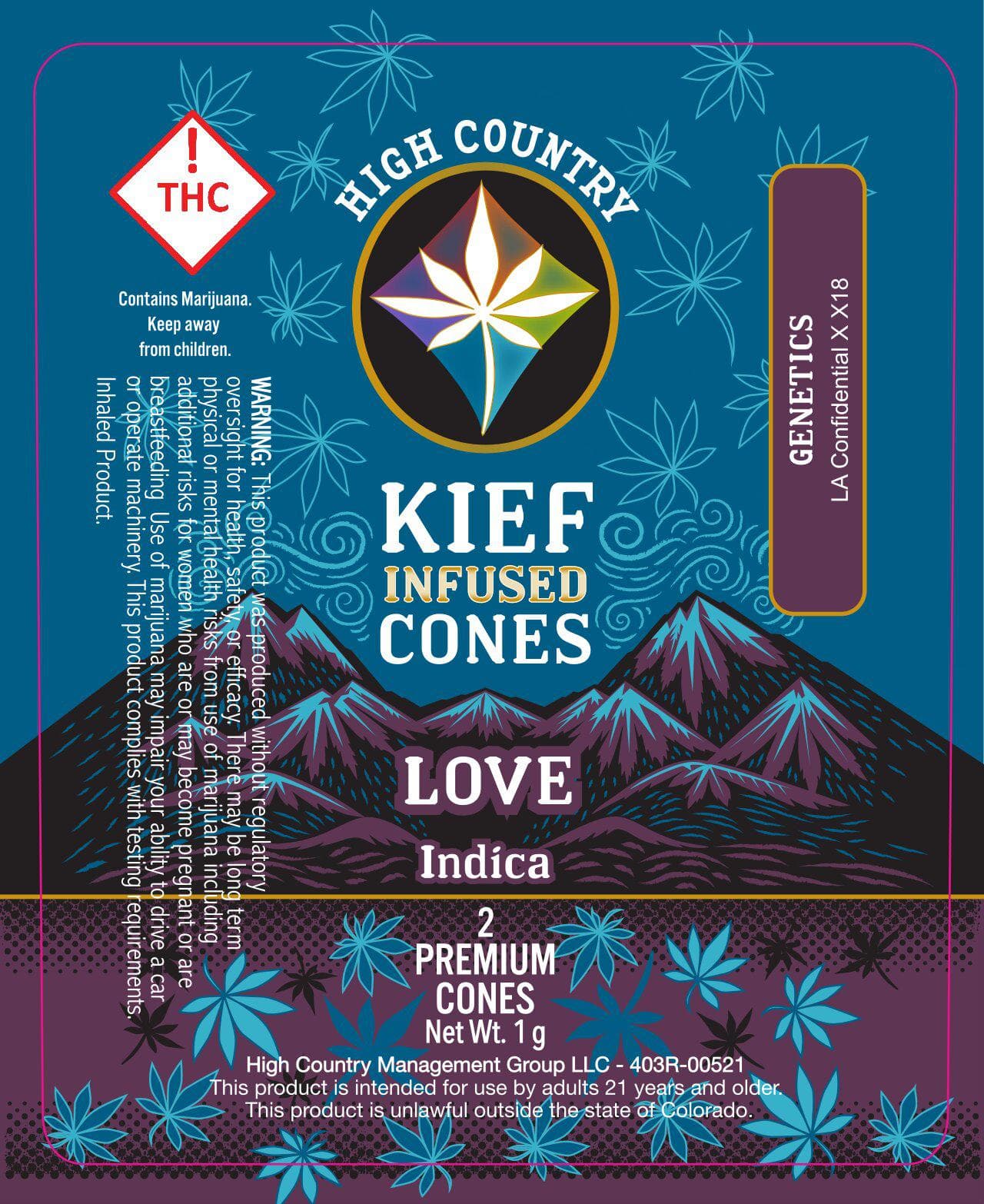 High Country Choco Le Pew Infused Pre-Rolls 2x