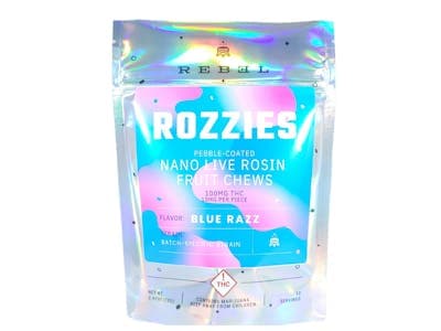 Rebel Edibles Blue Razz [10pk] (100mg)