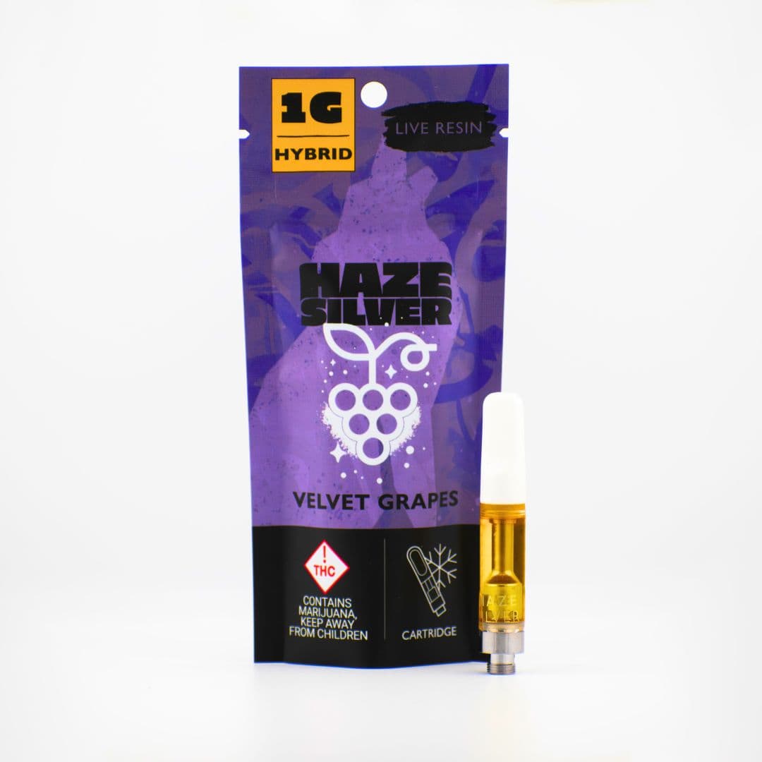 Haze | Silver Velvet Grapes-(H)-HT Cartridge- -Haze Silver