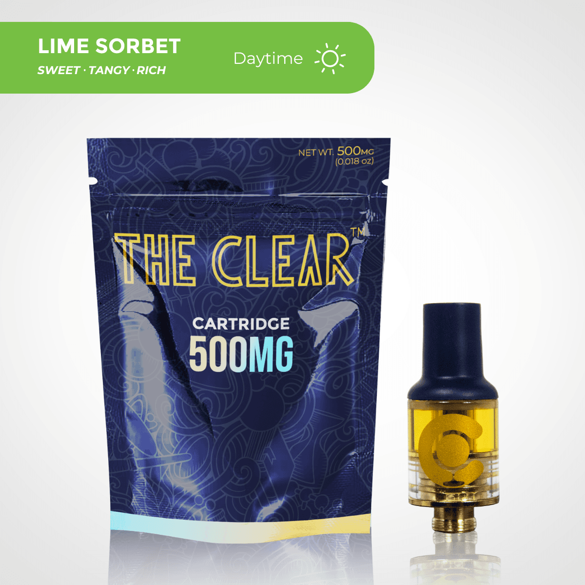 CLEAR Brands Lime Sorbet Classic Cartridge | 500mg