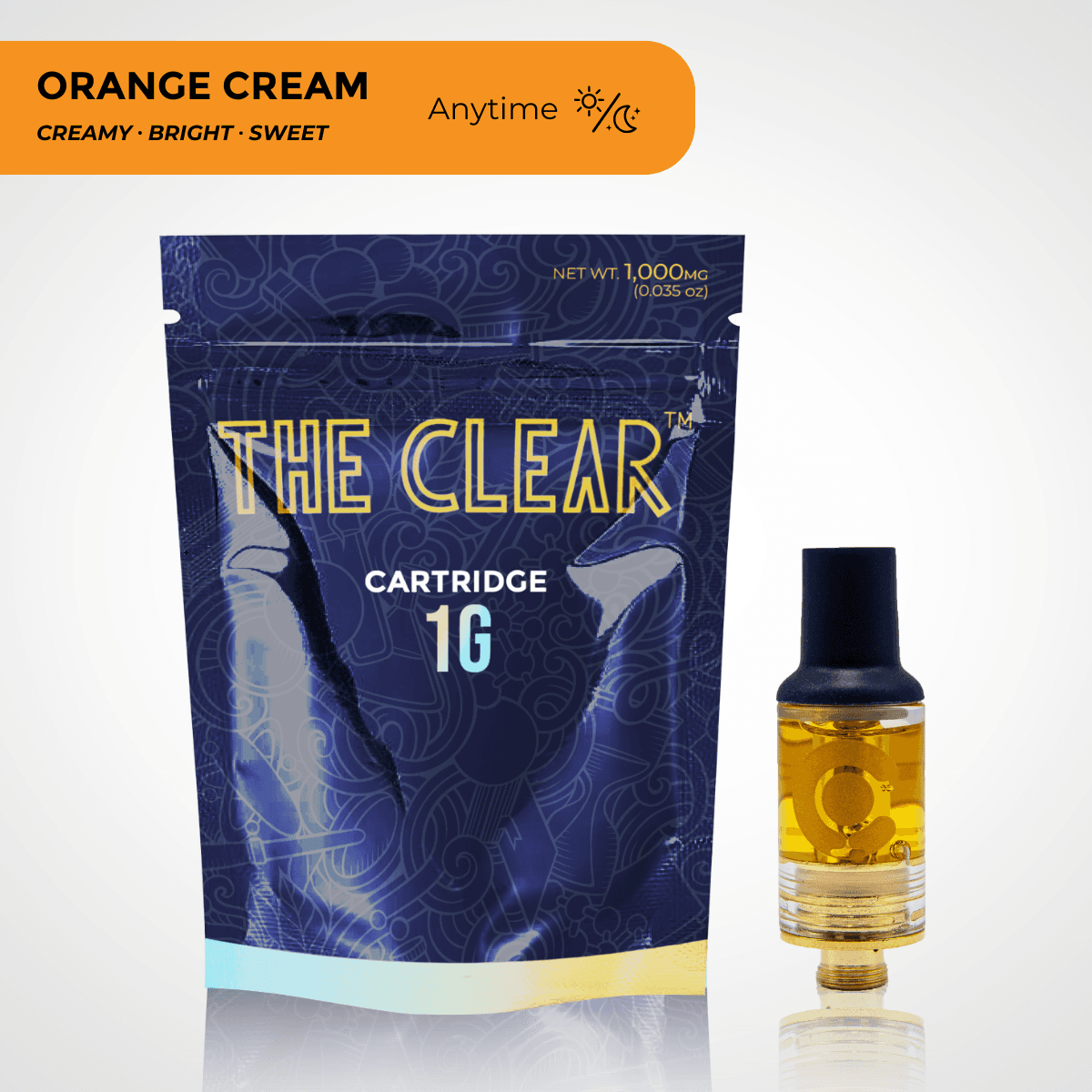 CLEAR Brands The Clear Original (1g Cart-Orange Cream)