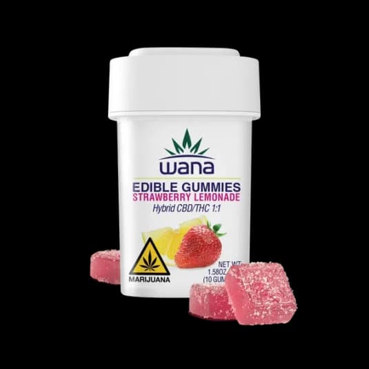 Wana Gummies | 1:1 Strawberry Lemonade | 100mg