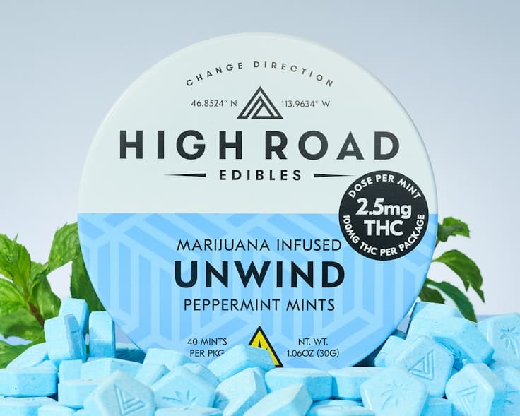 High Mountain Imports Peppermint Mints - 99.18mg(40PK) - High Road Edibles
