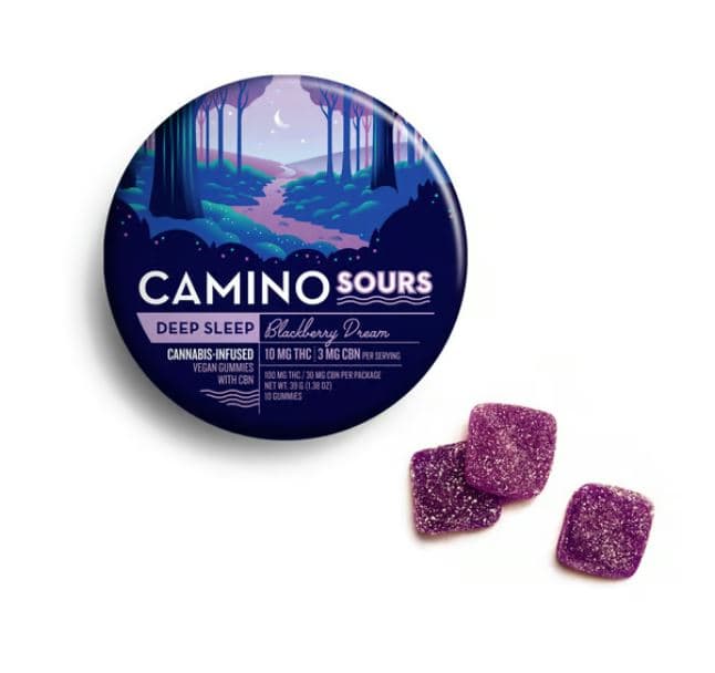 Camino 3:1 Sour Blackberry Dreams Gummies 10Pk | 100mg