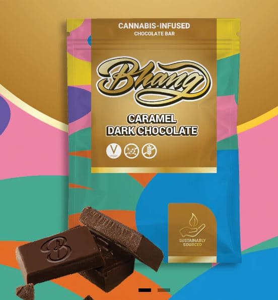 Bhang 1:1 Caramel Dark Chocolate Bar | 100mg