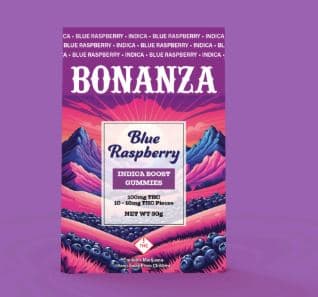 Bonanza Cannabis Blue Raspberry Gummies [I] | 100mg
