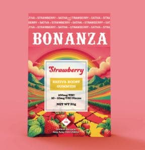 Bonanza Cannabis Strawberry Gummies [S] | 100mg