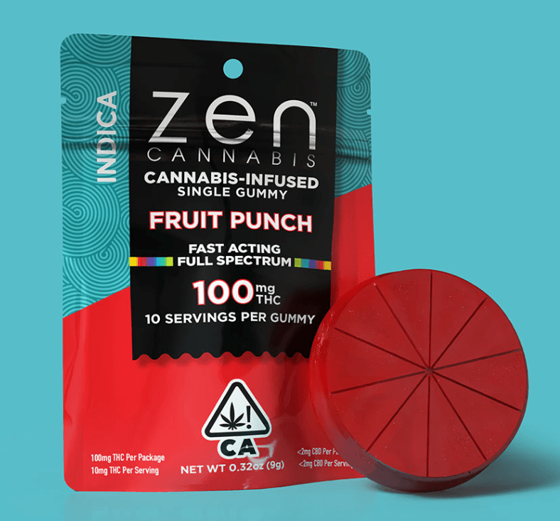 Zen Cannabis Gummies (10 Pack) | Indica Fruit Punch