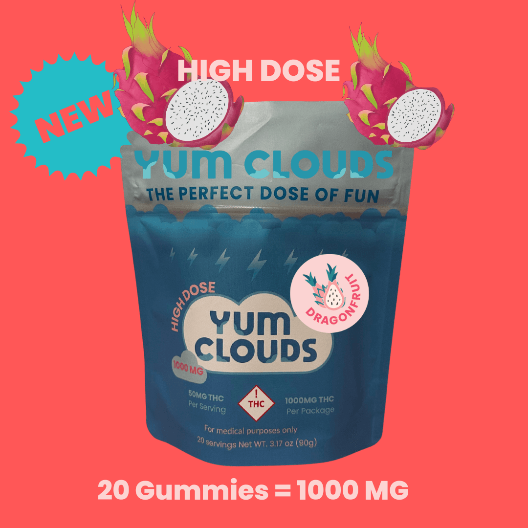 Yum Clouds High Dose Electric - Dragon Fruit THC