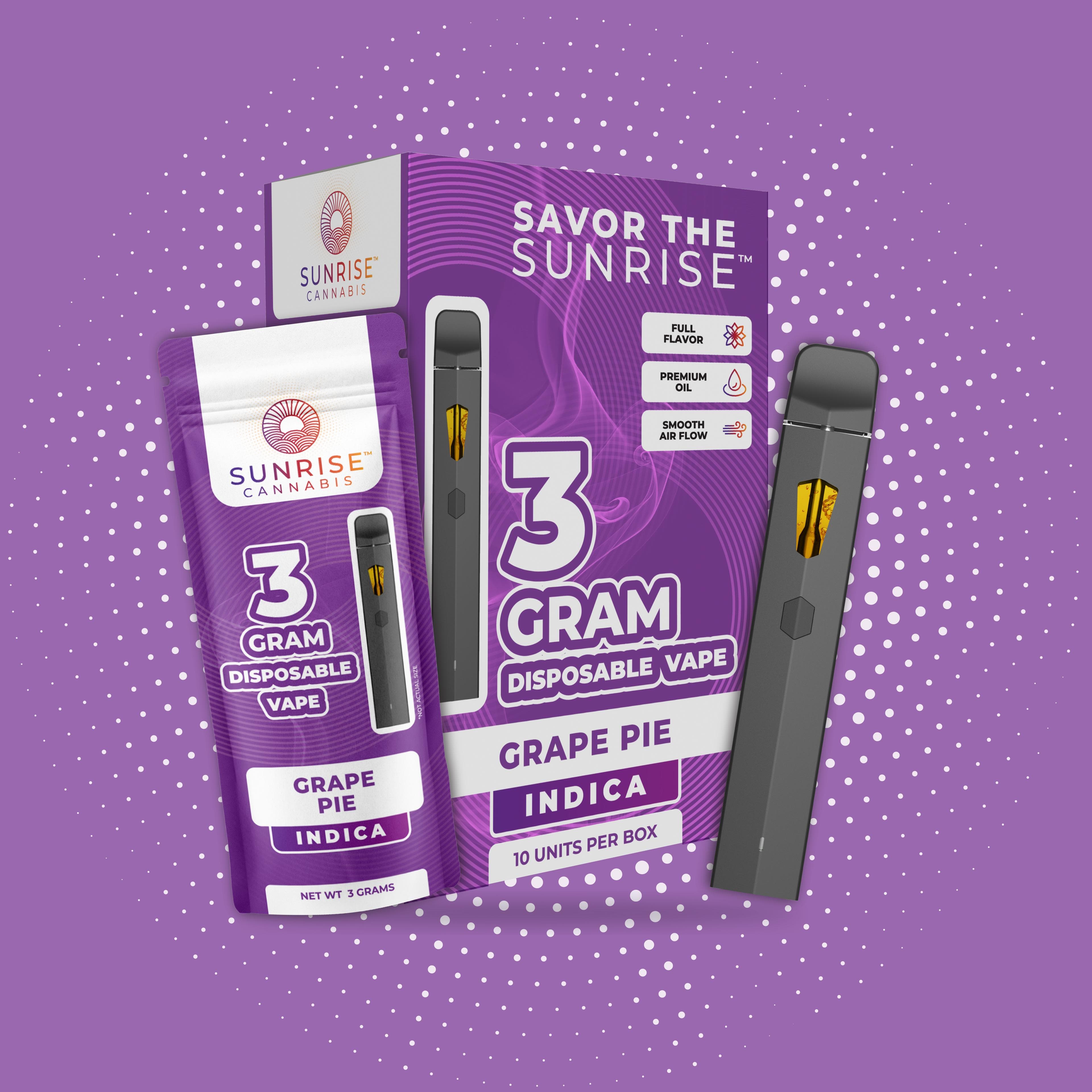 Sunrise Disposable - Grape Pie