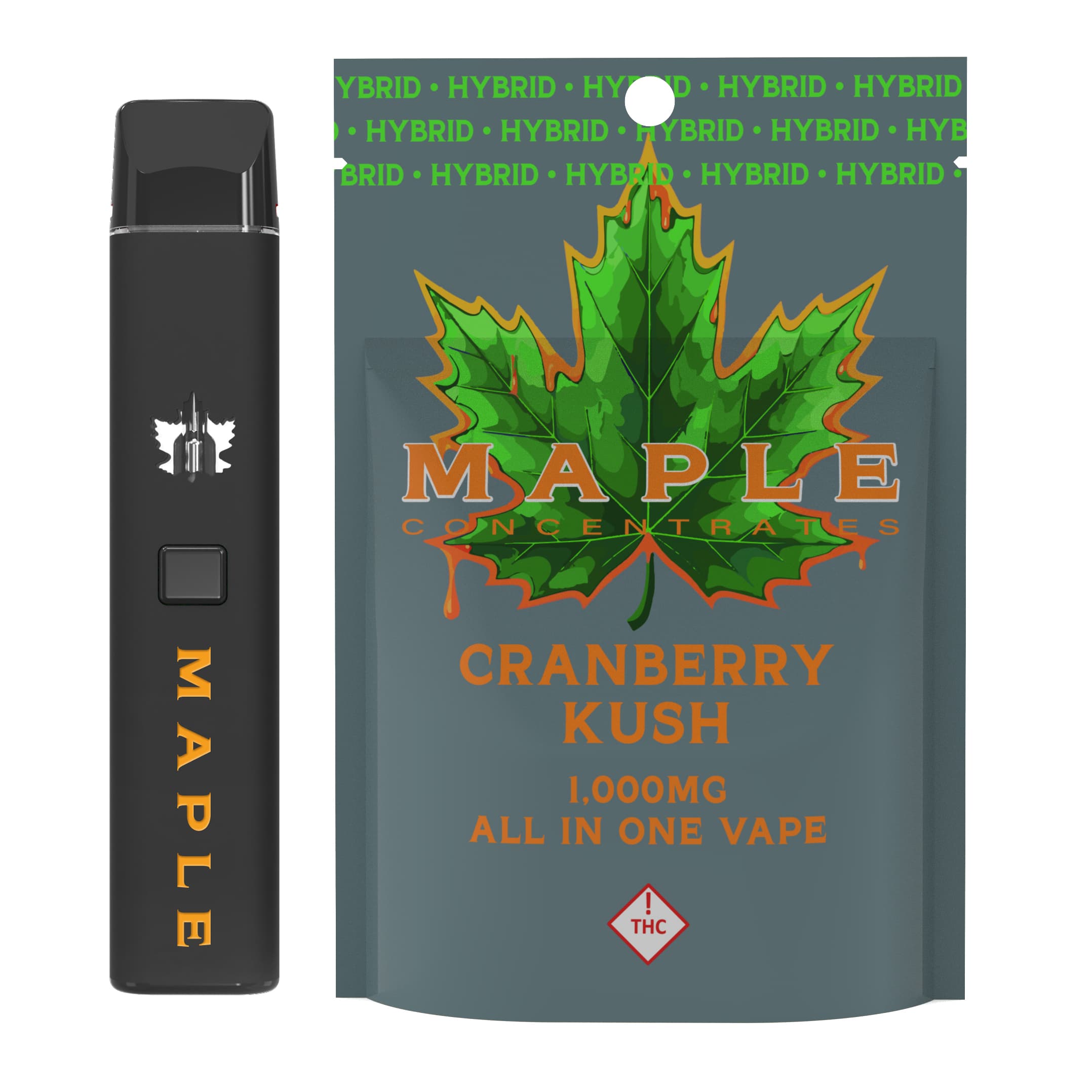 Maple 2g AIO Maple AIO - Cranberry Kush (H)