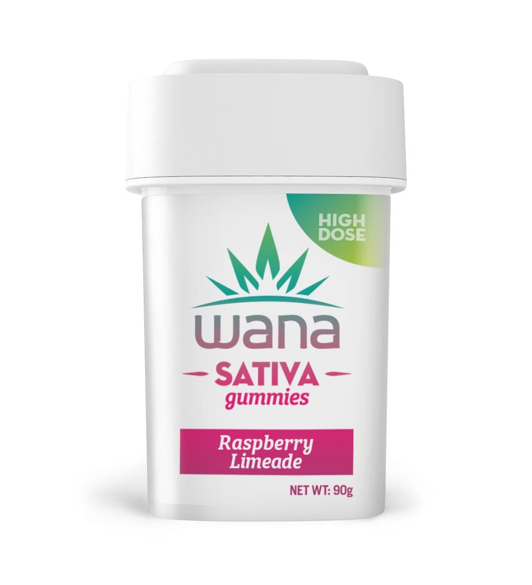 Wana Wana High Dose Raspberry Limaede Gummies 1000mg THC 20pk