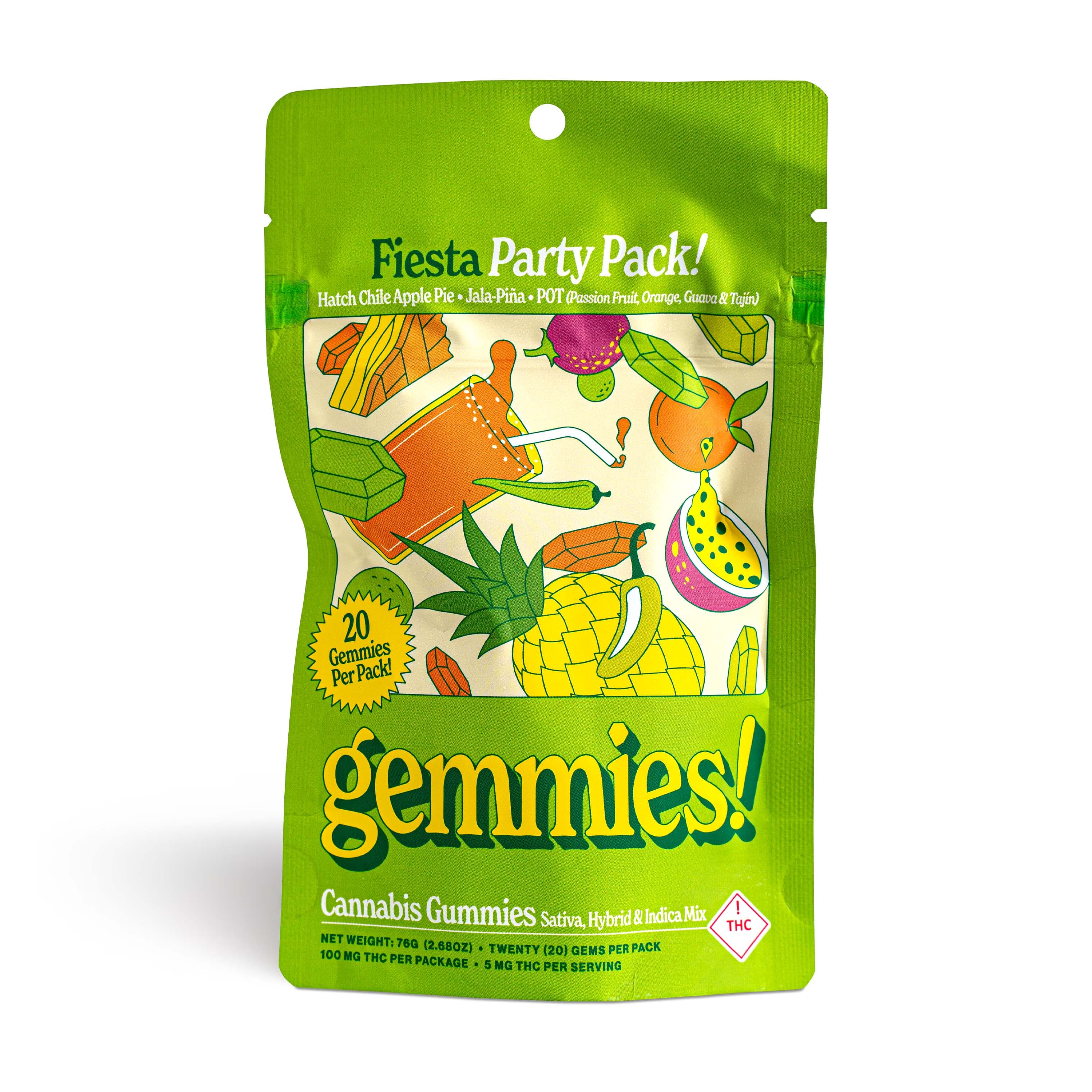 Higher Cultures Fiesta Gemmies Party Pack - 100mg