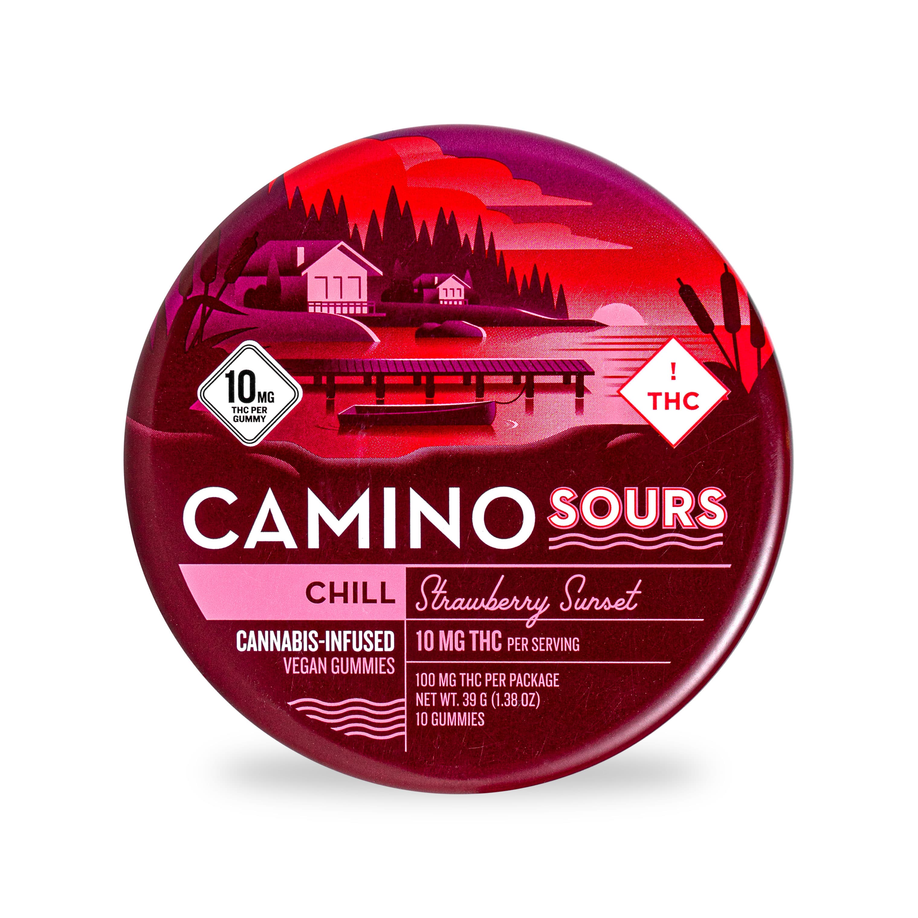 Camino Camino Sours Strawberry Sunset 10mg THC 10 Pack