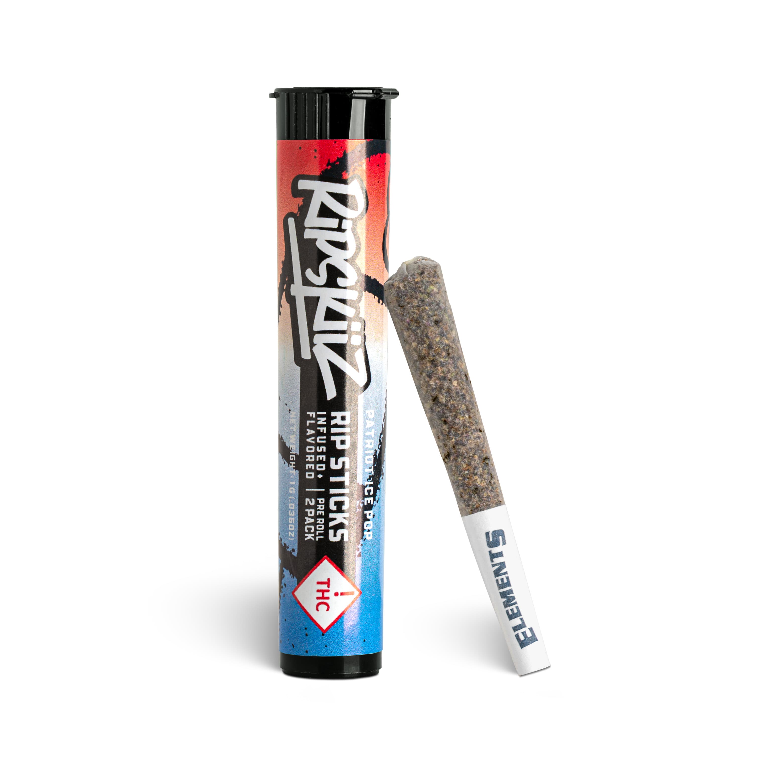 Ripskiiz Patriot Ice Pop Rip Sticks Infused Pre-Rolls - 2 Pack