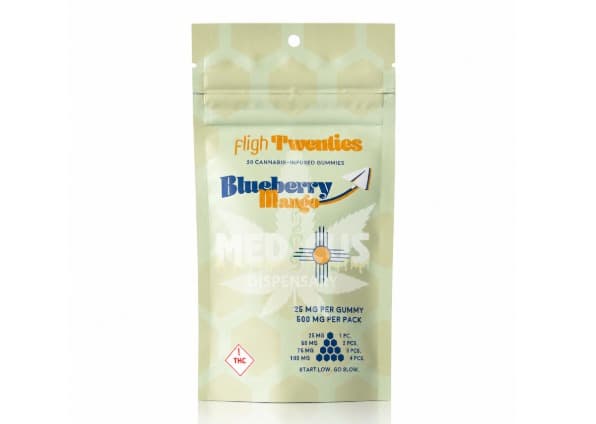 Fligh Fligh 100mg "Blueberry Mango" Gummies 20pcs