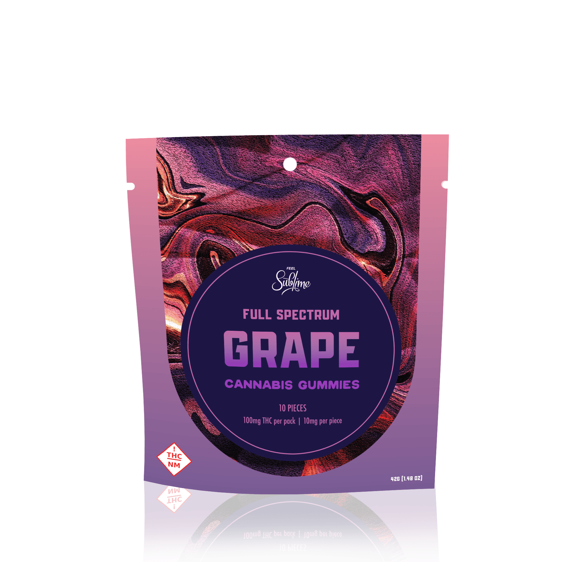 Feel Sublime Sublime | Grape | 100MG Gummies