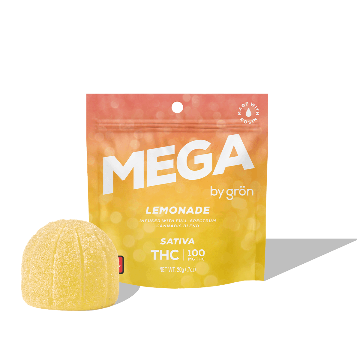 Grön Gron Single LEMONADE 100mg/pkg Mega Pearl