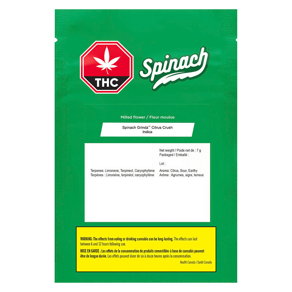 Spinach Citrus Crush Grindz - 7g