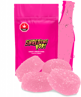SHRED Crazy Cream Soda Gummies 4-pack