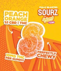 Valiant Distribution Fully Blasted Peach Orange - Sourz by Spinach - 1 x 10mg