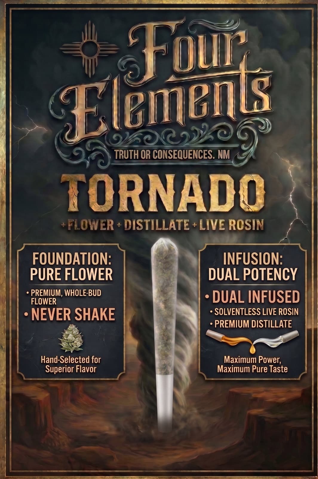 Four Elements Four Elements Blueberry Muffin Tornado (I) 1g Infused Preroll