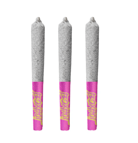 BOXHOT Diamond Doobies Ruby Rush Deluxe 60% Infused Pre-Rolls - Sativa - 3x0.5g