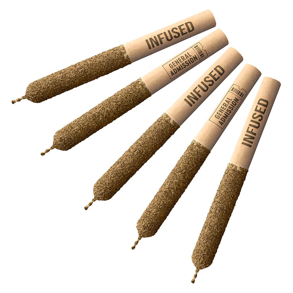 General Admission Taster Pack Distillate Infused Pre Rolls - Blend - 5x0.5g