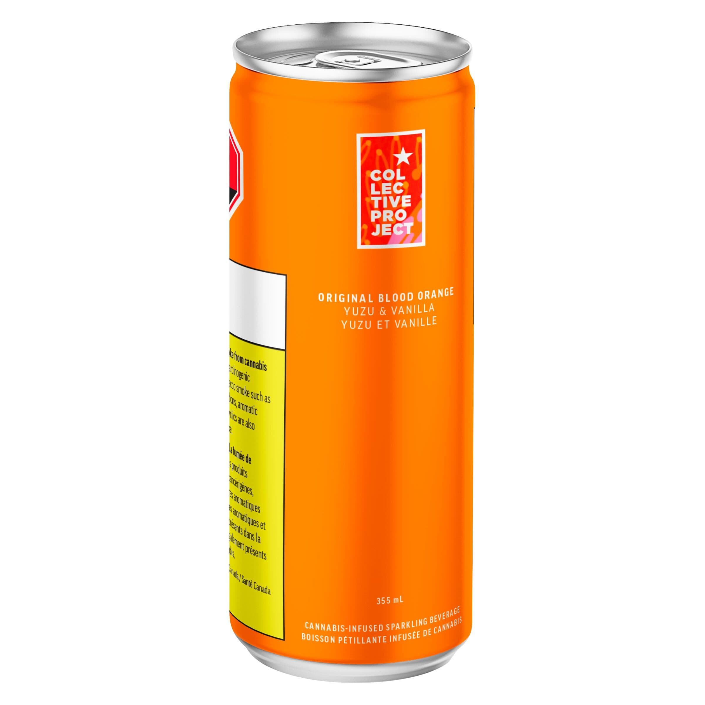 Collective Project Original Blood Orange Yuzu & Vanilla Sparkling Juice Beverage - Blend - 10mg THC | 10mg CBD