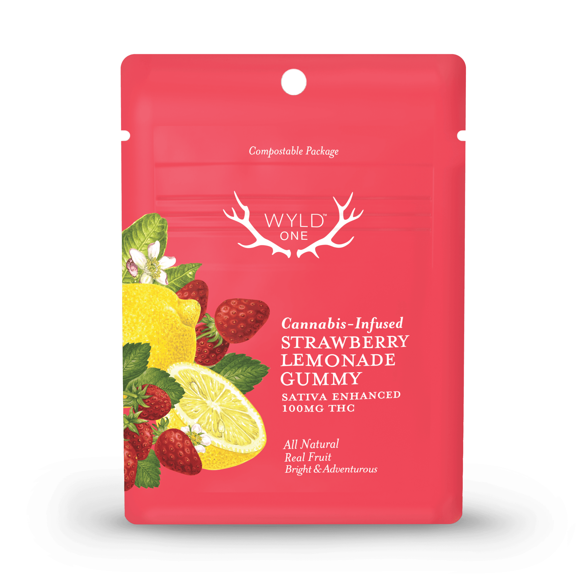 Wyld Wyld One Gummy 100 MG Strawberry Lemonade (S)