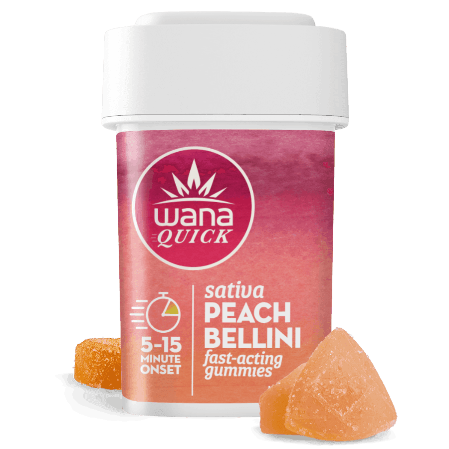 Wana Wana Quick Gummies Peach Bellini 100 MG (S)