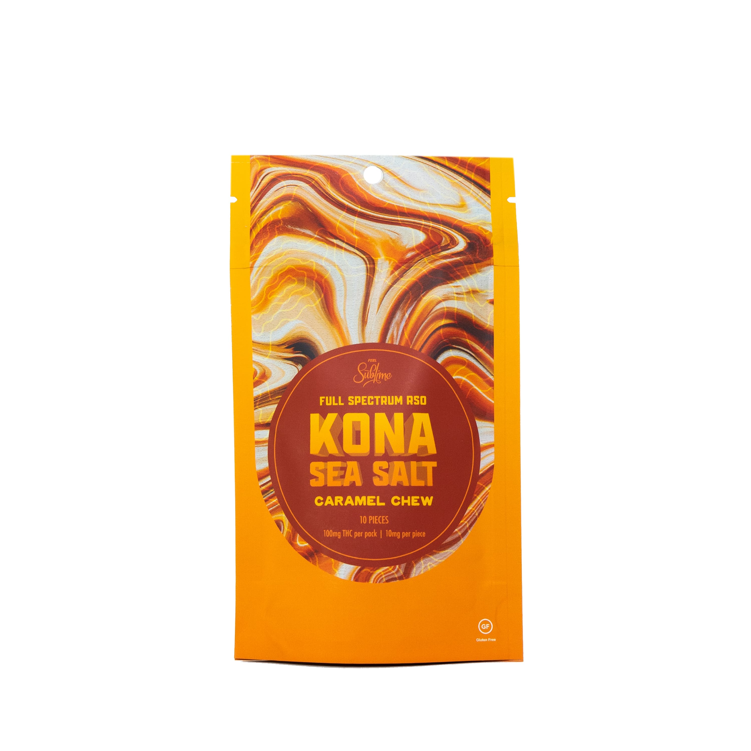 Sublime Brands Kona Sea Salt RSO Caramel Chews 10pk