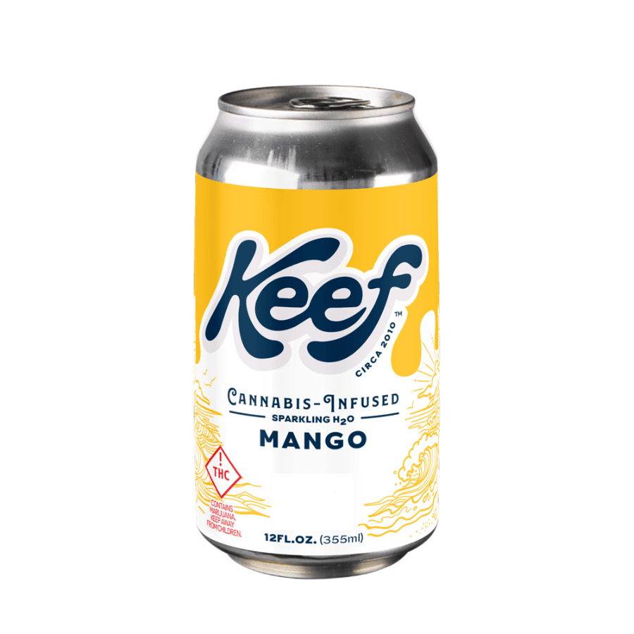Keef Keef Sparkling H2O 10 MG Mango 1:1 (10 MG THC/10 MG CBD)