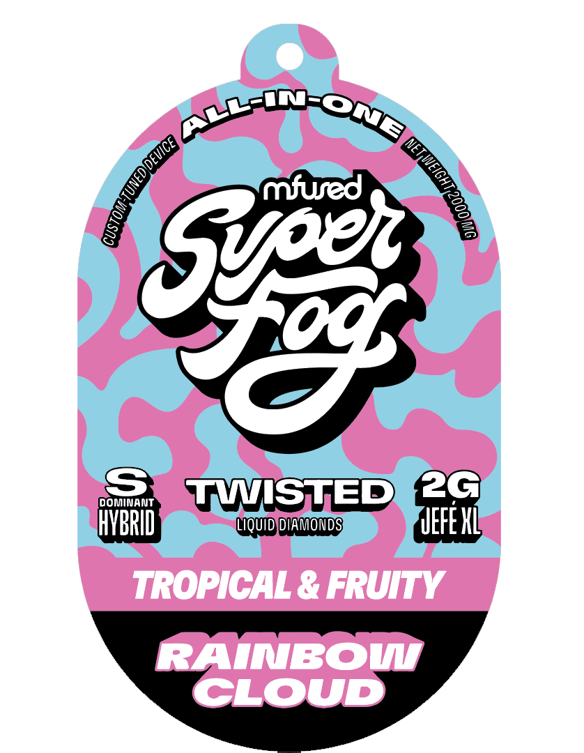 Super Fog Super Fog Rainbow Cloud Twisted Disposable Vape 2g