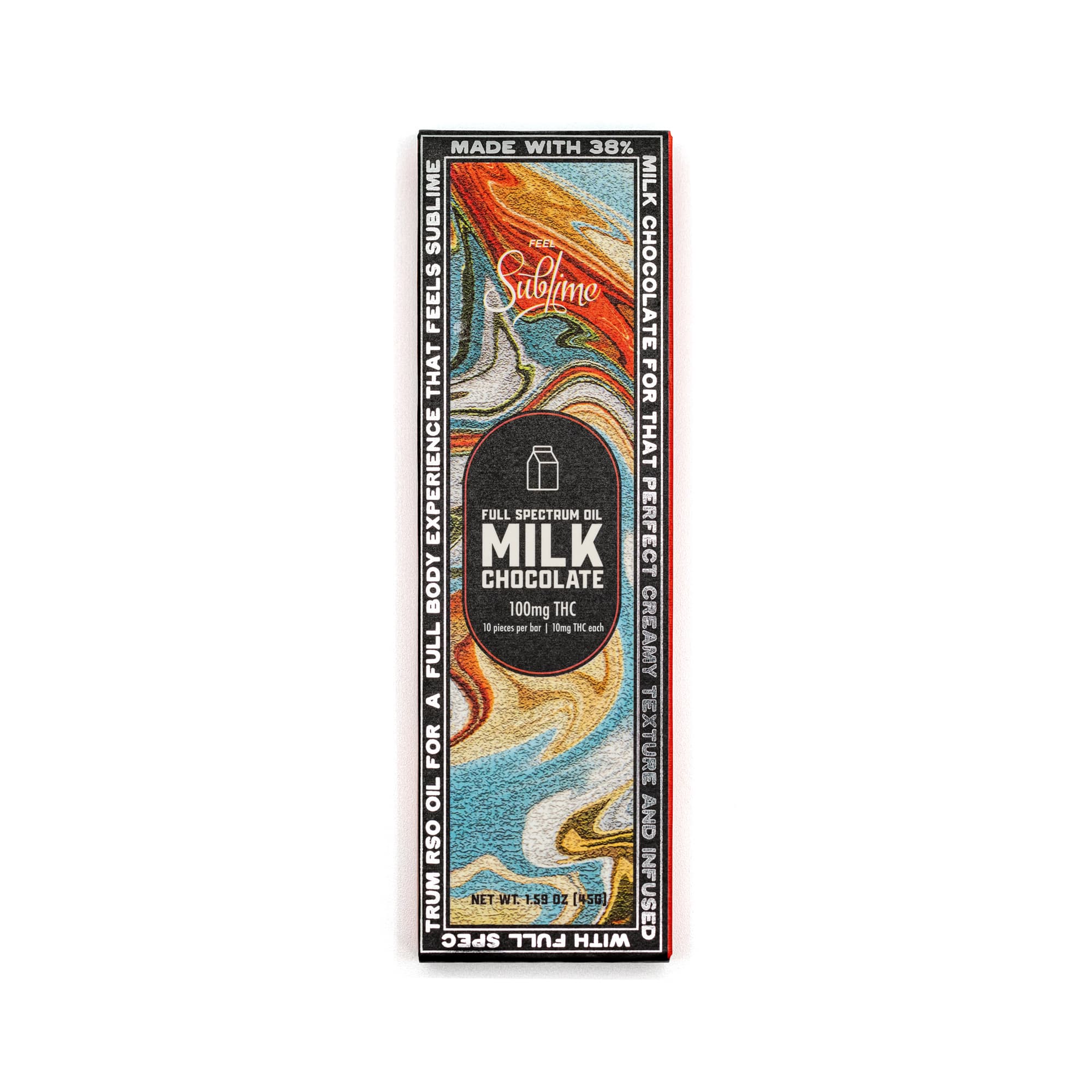 Sublime Brands Sublime RSO Chocolate 100 MG Milk