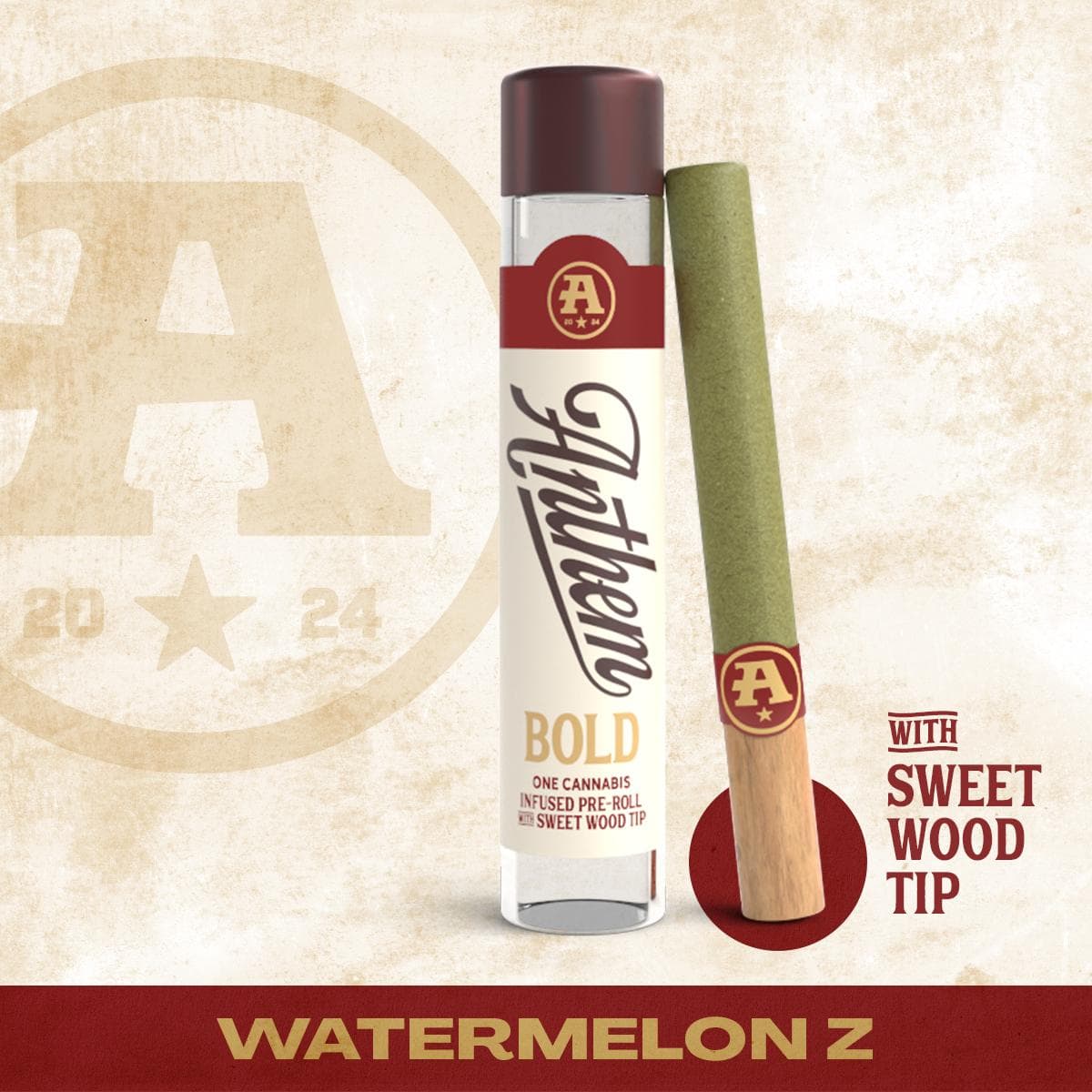 Anthem BOLD Watermelon Z Infused Pre-Roll | 1g